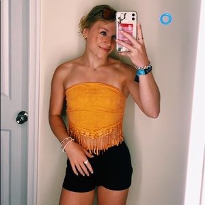 Orange tube top :)